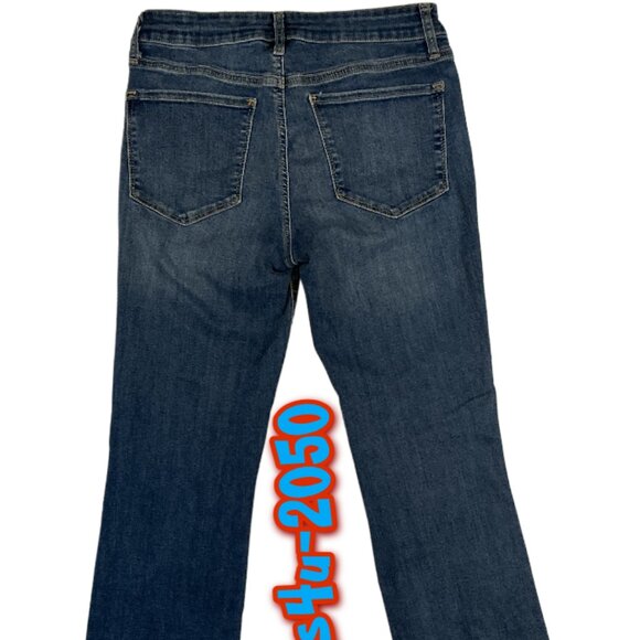 GAP Crop Kick Bootcut Jeans Women's Size 27R Stretch Blue Denim - Picture 9 of 9